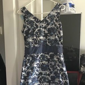 Floral Blue Dress